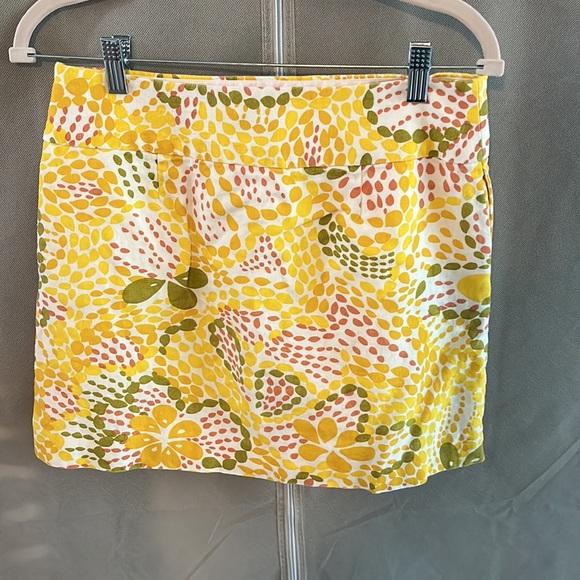 J. Crew Yellow/Green Modern Floral Print, Pockets - Size 2 - Picture 6 of 8